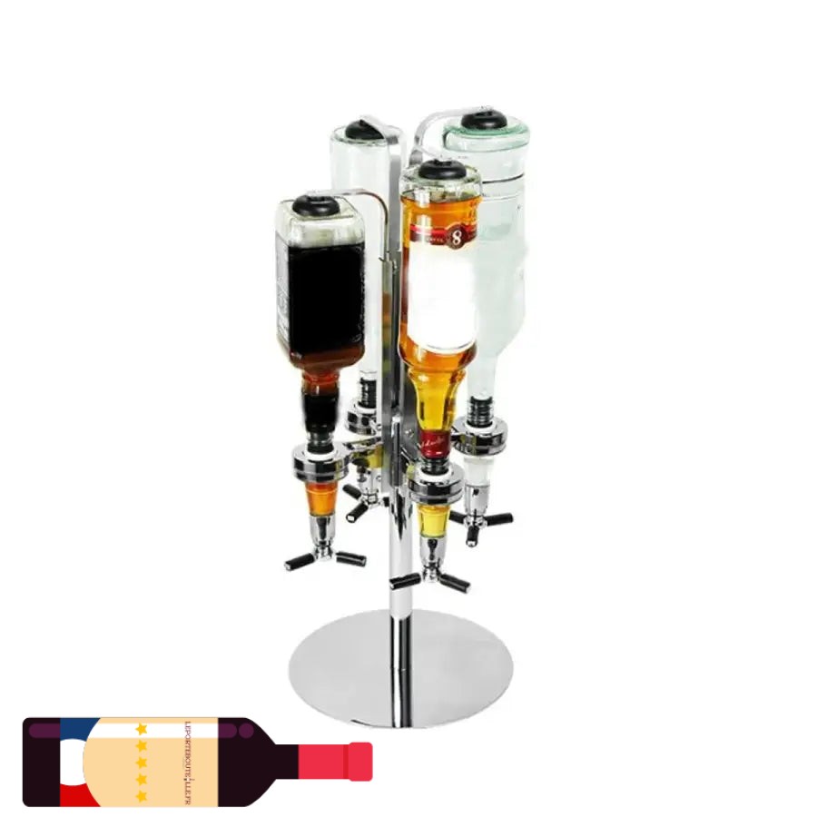 Lot De 2 Distributeurs De Vin/alcool Avec Bec Verseur - Support Mural - Pour Bar Ou Cuisine - Distribution Précise Et Propre